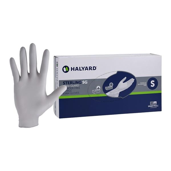 Sterling SG Nitrile Exam Gloves Small Sterling Silver Non-Sterile 250/Bx