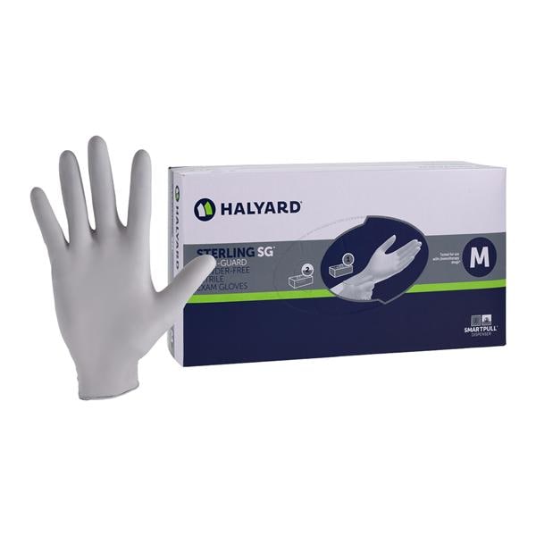 Sterling SG Nitrile Exam Gloves Medium Sterling Silver Non-Sterile 250/Bx