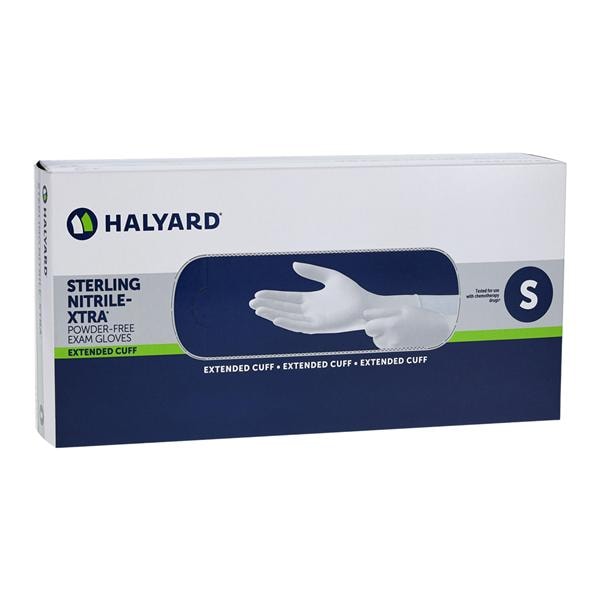 Sterling Nitrile Exam Gloves Small Sterling Silver Non-Sterile