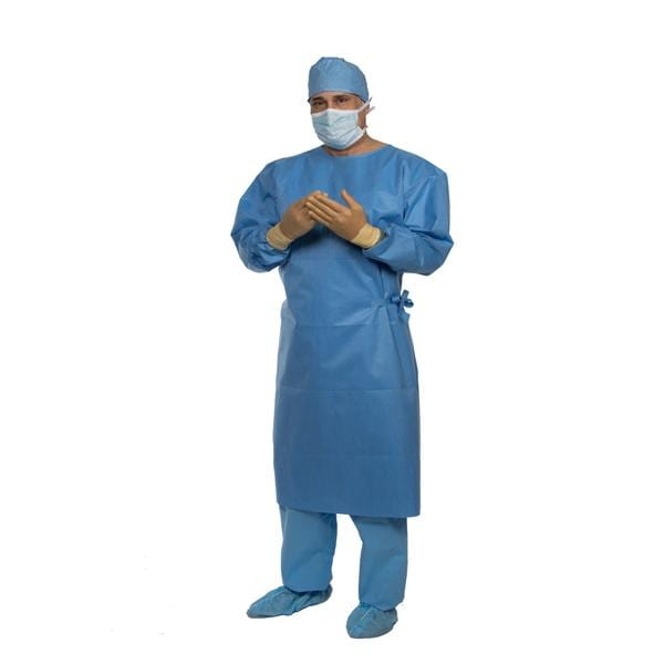 Spectrum Non Reinforced Surgical Gown AAMI Level 3 SMS X-Large Blue 28/Ca