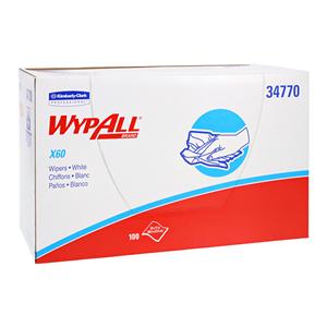 Wypall X60 General Purpose Wipe Dsp Hydro-Entangled Fibers 23"x11" Wt 100/Bx