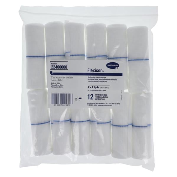 Flexicon Conforming Bandage Gauze 4"x4.1yd Non-Sterile 12/Bg