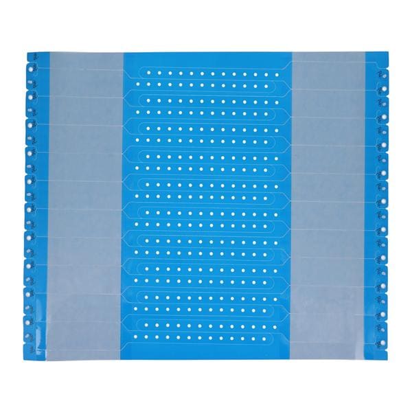 Sentry LabelBand Bar Code Wristband Polyester Blue Adult 500/Bx