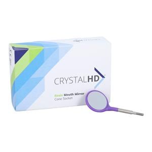 Crystal HD Mirror Size 5 Cone Socket Neon Purple 12/Pk