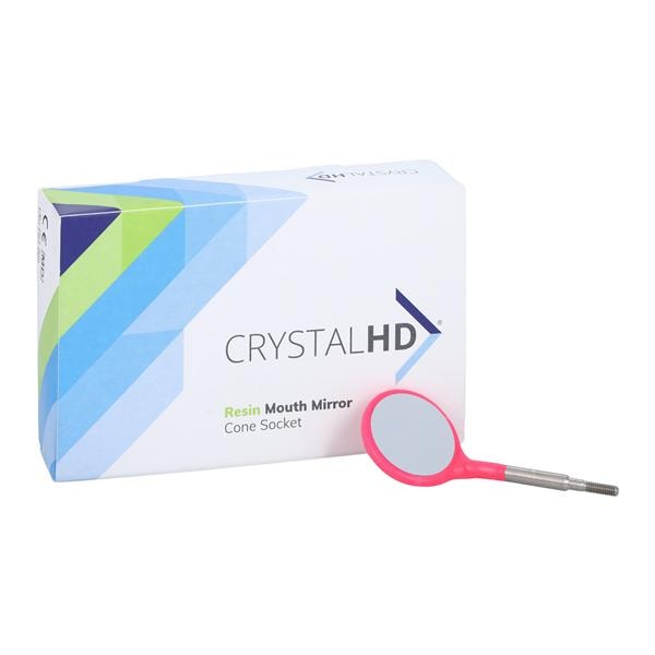 Crystal HD Mirror Size 5 Cone Socket Neon Pink 12/Pk