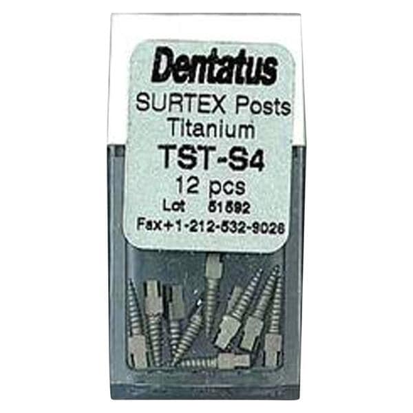 Surtex Posts Titanium 1.5 mm Parallel Sided & Tapered End 12/Bx