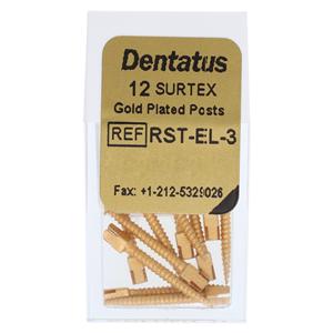 Surtex Posts Gold Plated Extra Long 1.35 mm 12/Bx