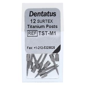 Surtex Posts Titanium 1.05 mm Parallel Sided & Tapered End 12/Bx