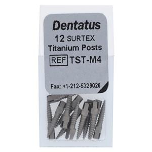 Surtex Posts Titanium Refill 9.3 mm 1.5 mm Parallel Sided & Tapered End 12/Bx