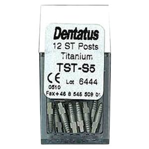 Surtex Posts Titanium Refill 7.8 mm 1.65 mm Parallel Sided & Tapered End 12/Bx