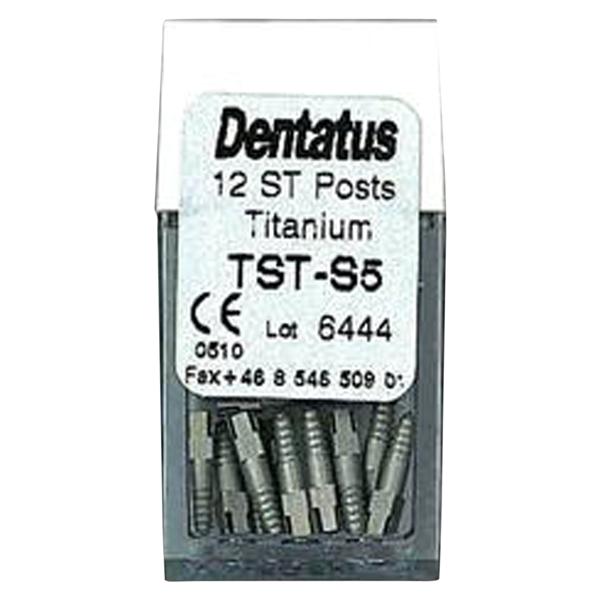 Surtex Posts Titanium Refill 7.8 mm 1.65 mm Parallel Sided & Tapered End 12/Bx