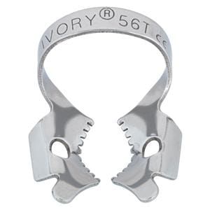 Ivory Rubber Dam Clamp Winged Size 56T Ea