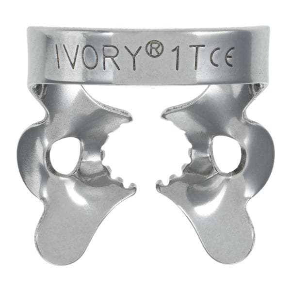 Ivory Rubber Dam Clamp Winged Size 1T Ea