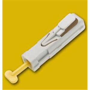 Unistik 2 Incision Device Lancet 23gx1.8mm Safety Yellow Twst Cp Md-Flo 200/Bx, 30 BX/CA