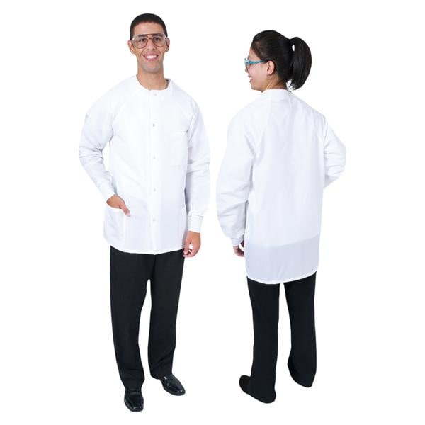 Protection Plus II Jacket 3 Pockets 31.5 in X-Large White Unisex Ea