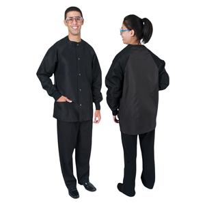Protection Plus II Jacket 3 Pockets 31.5 in Small Black Unisex Ea