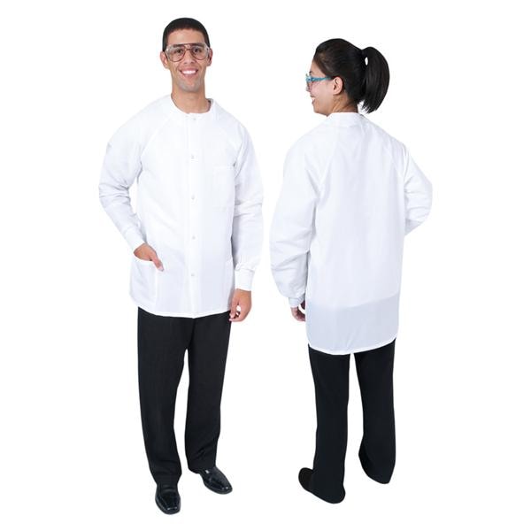 Protection Plus II Jacket 3 Pockets 31.5 in 3X Large White Unisex Ea