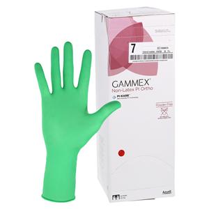 GAMMEX Non-Latex PI Ortho Polyisoprene Surgical Gloves 7 Light Green 50/BX, 4 BX/CA