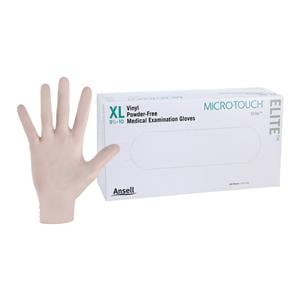 MICRO-TOUCH Elite Vinyl Exam Gloves X-Large Cream Non-Sterile 100/Bx