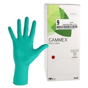 GAMMEX Non-Latex Neoprene Surgical Gloves 9 Green