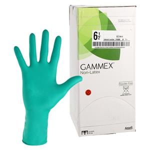 GAMMEX Non-Latex Neoprene Surgical Gloves 6.5 Green 50Pr/Bx