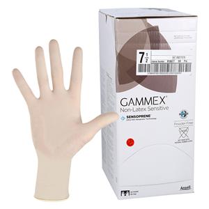 GAMMEX Non-Latex Sensitive Neoprene Surgical Gloves 7.5 Natural 50Pr/Bx, 4 BX/CA