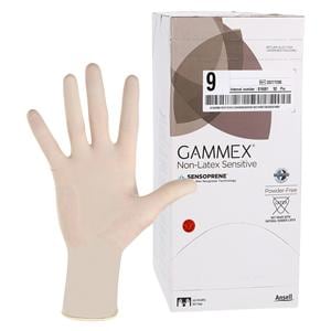 GAMMEX Non-Latex Sensitive Neoprene Surgical Gloves 9 Natural 50Pr/Bx, 4 BX/CA