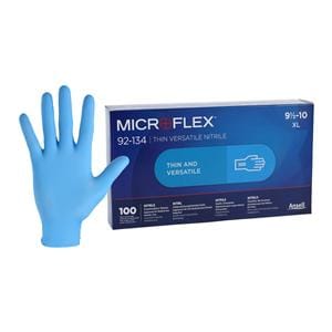 MICROFLEX Versatility Nitrile Exam Gloves X-Large Light Blue Non-Sterile