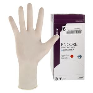 ENCORE Latex Acclaim Surgical Gloves 6 Standard Natural