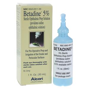 Betadine Ophthalmic Solution 5% Bottle 30mL Each