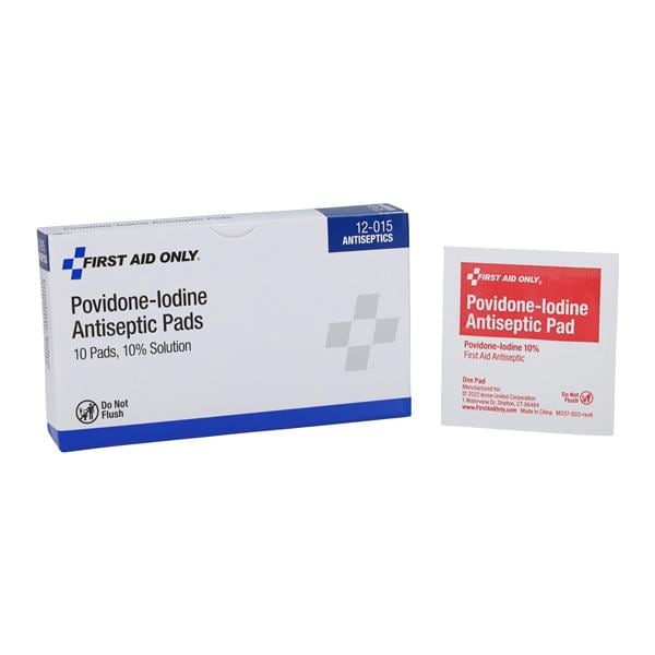 Antiseptic Wipe PVP Iodine 10% 1's 4-1/4x6-1/4", 60 BX/CA