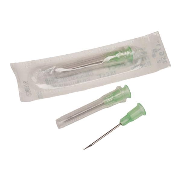 Monoject Hypodermic Needle 20gx1" Pink Conventional 100/Bx, 10 BX/CA
