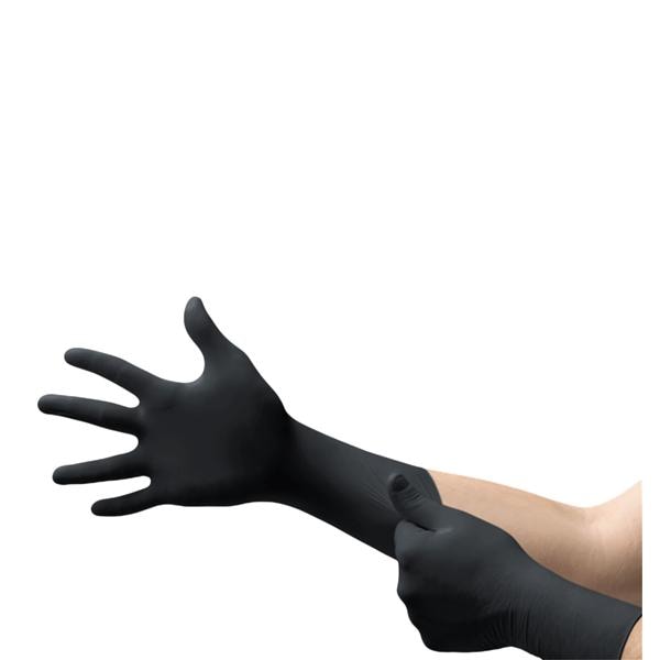 MICROFLEX MidKnight Xtra Nitrile Exam Gloves 2X-Large Black Non-Sterile
