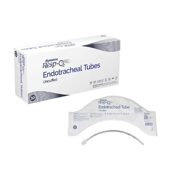 Resp-O2 Endotracheal Tube Plastic Uncuffed 5.5mm Ea, 10 EA/CA