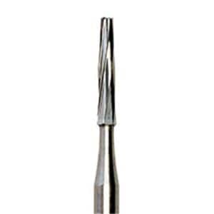 Carbide Bur Standard Friction Grip Flat-End Tapered 100/Pk