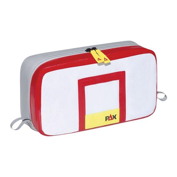 Pouch Red Zipper Closure No Handle