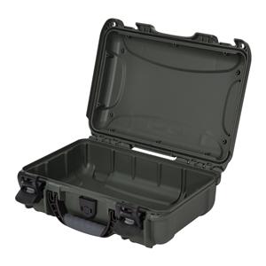 Model 909 Waterproof Case 12.6x9x4.4" Olive Latch Closure Sft Grp/Hndl
