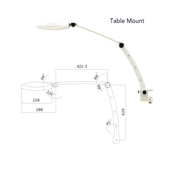 Exam Light Light LED 17w Desk Mount