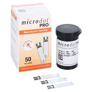 Microdot PRO Blood Glucose Test Strips 50/Bx