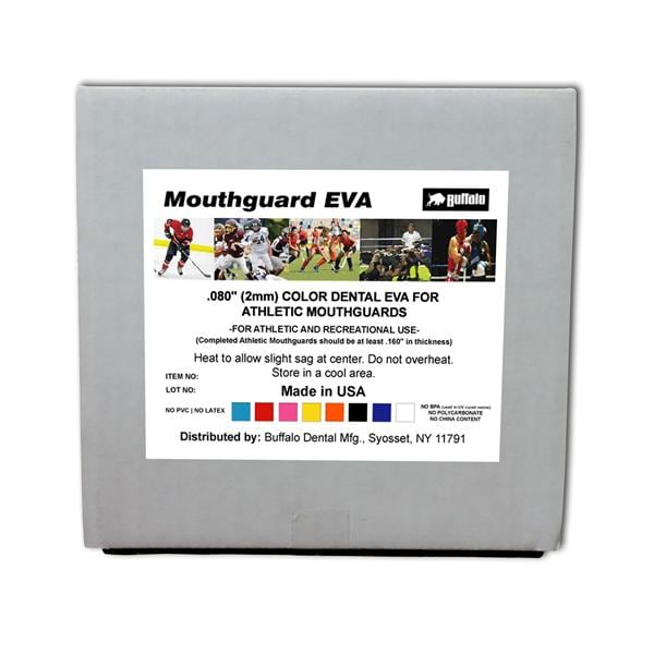 Mouthguard Material EVA Orange 5"x5" 12/Pk