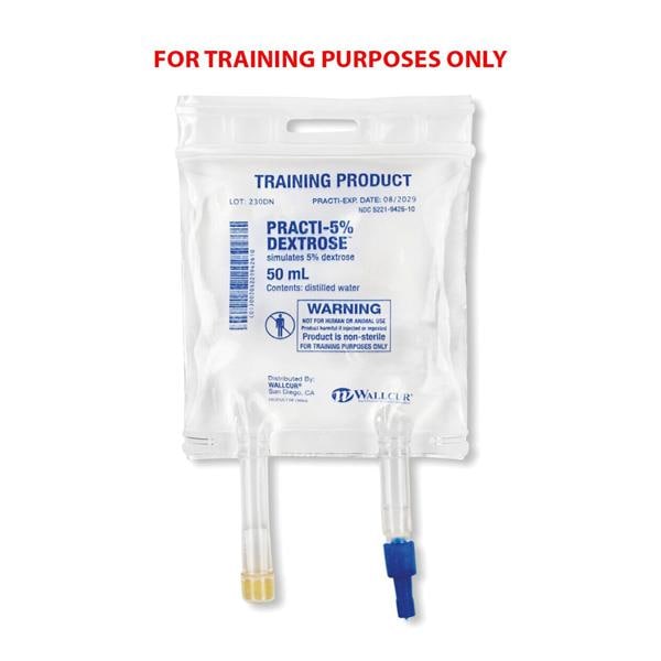 Practi-5% Dextrose Simulated Medication 3/Pk