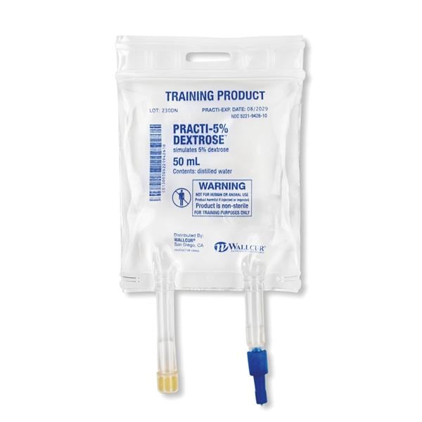 Practi-5% Dextrose Simulated Medication Bag