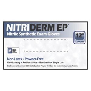 NitriDerm EP Nitrile Exam Gloves X-Large Blue Non-Sterile 1000/Ca