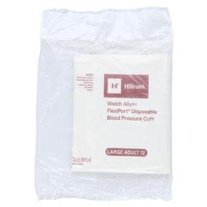 FlexiPort Blood Pressure Cuff Size 12 Wht/Burg LF Ea