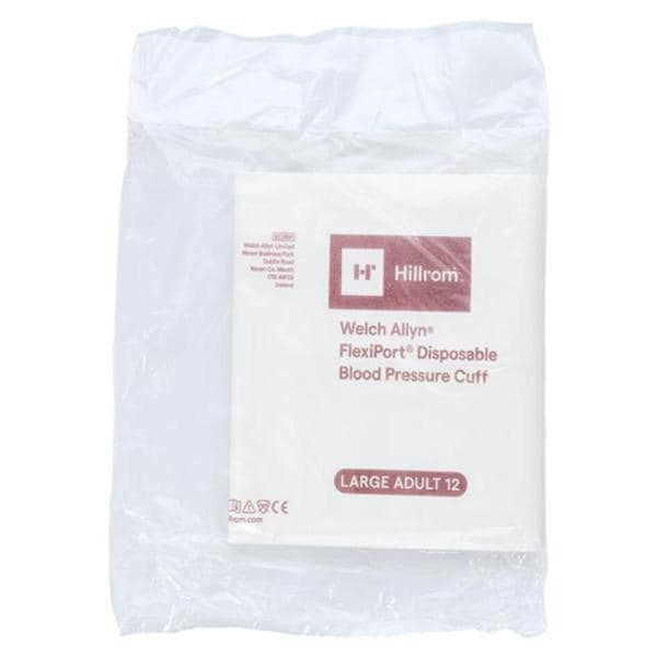FlexiPort Blood Pressure Cuff Size 12 Wht/Burg LF Ea