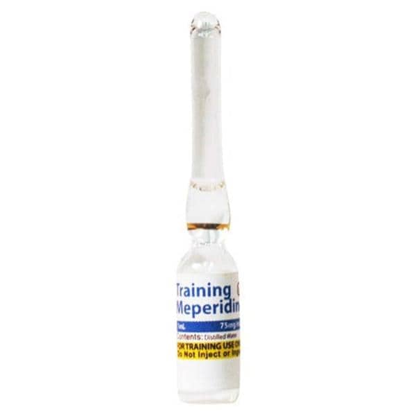Meperidine HCl Injection 75mg/mL Simulated Medication 25/Ca