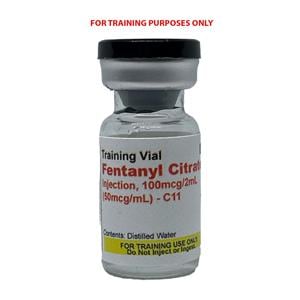 Fentanyl Citrate Injection 100mcg/2mL Simulated Medication 25/Ca