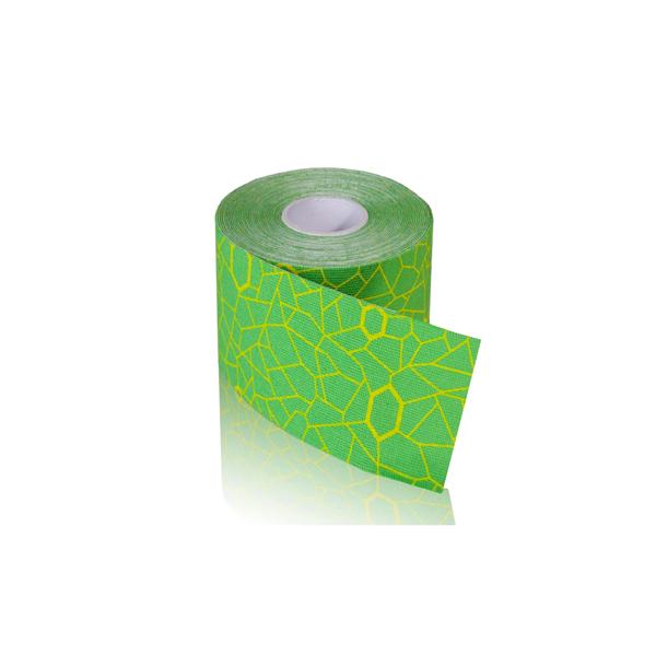 TheraBand Kinesiology Tape 98% Cotton/2% Spandex 2"x16.4' Green/Yellow Ea