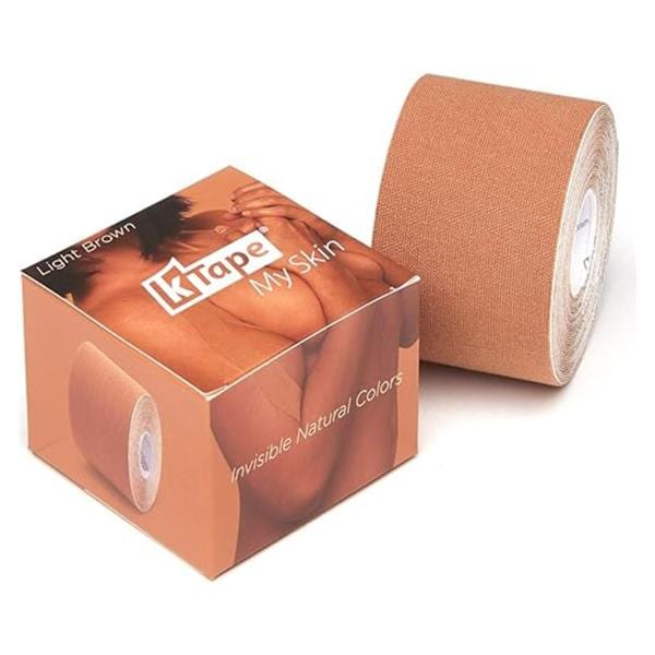 K-Tape My Skin Athletic Tape 96% Cotton/4% Spandex 2x16.4" Light Brown Ea