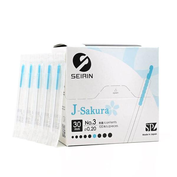 Seirin J-15 Acupuncture Needle .14x15mm Lime Green Guide Tube 100/Bx